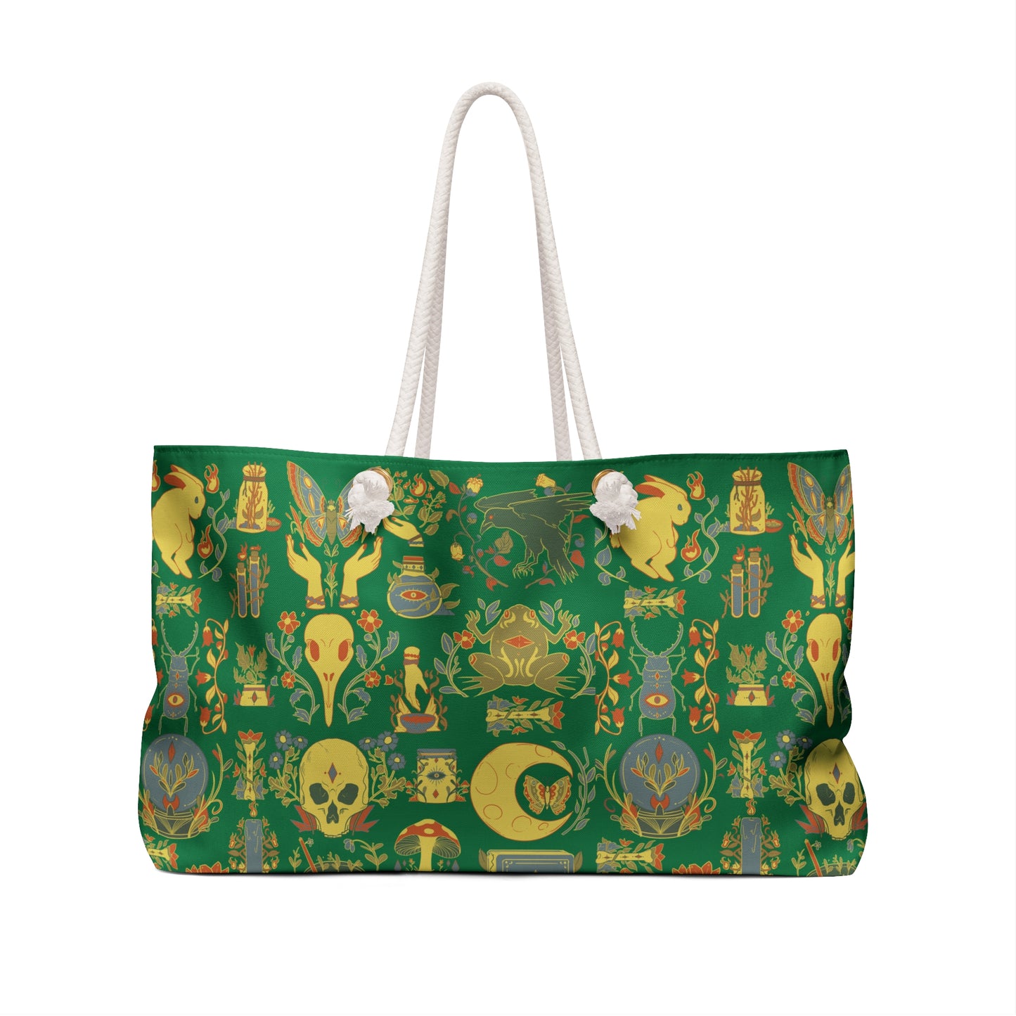Dark Green Enchanted Alchemy Weekender Bag
