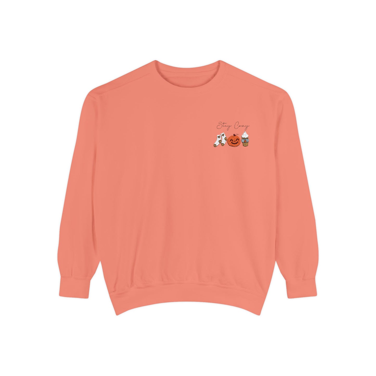 Stay Cozy Fall Embroidered Sweatshirt