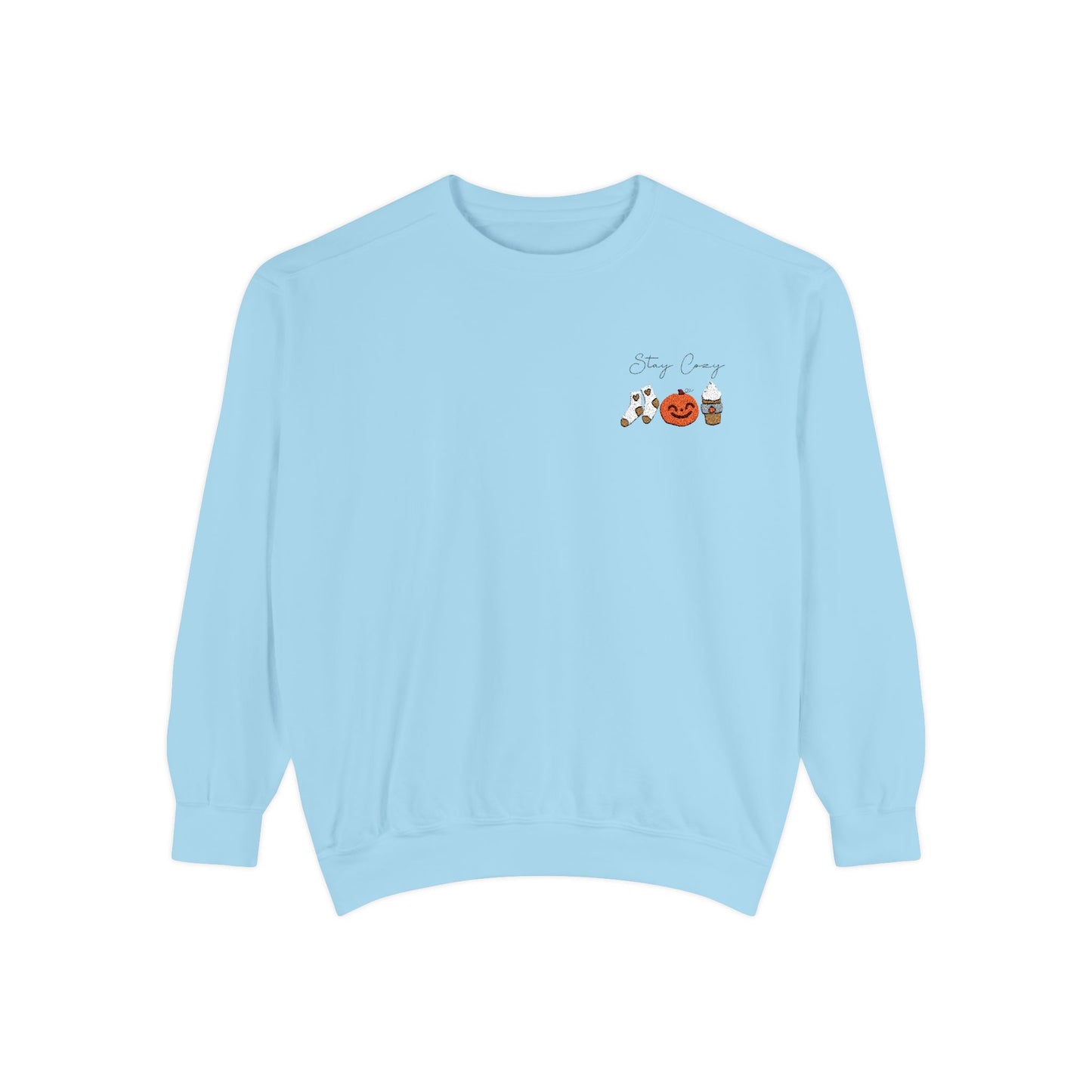 Stay Cozy Fall Embroidered Sweatshirt