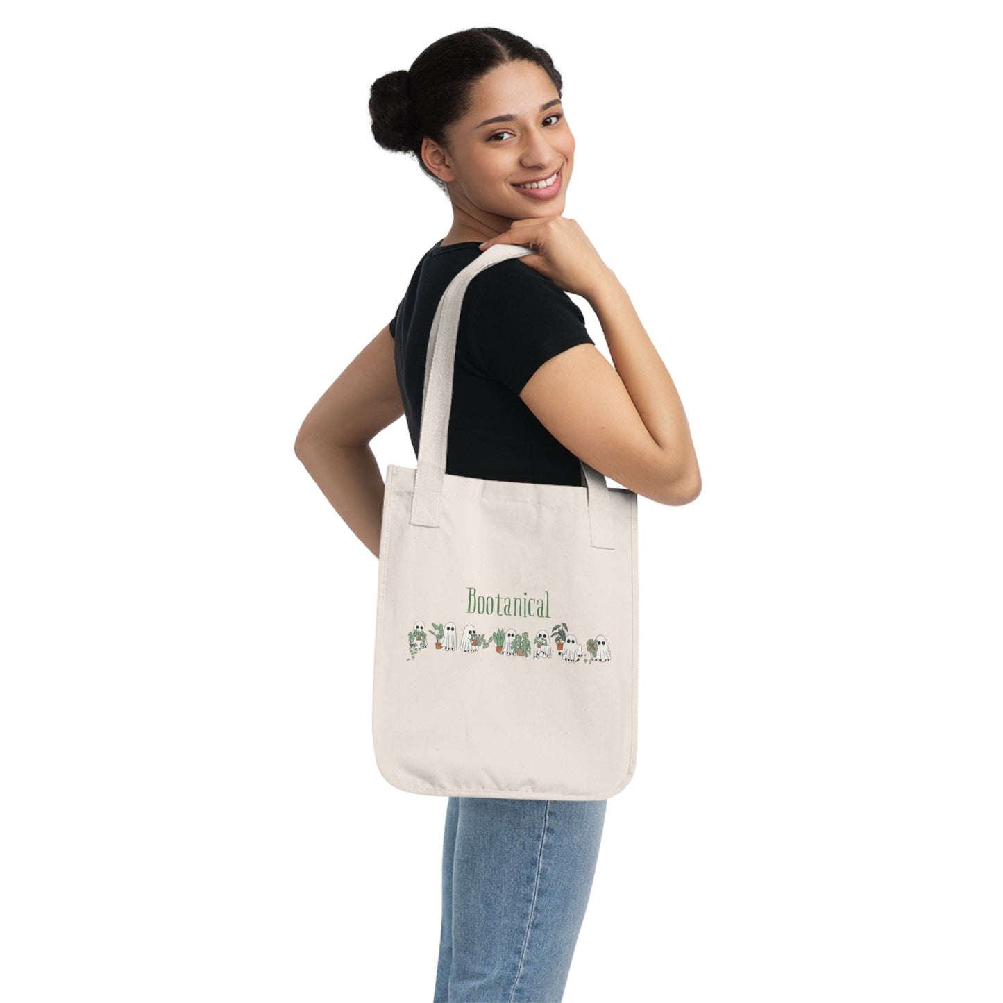 Bootanical Organic Canvas Tote Bag- A Spooky and Sustainable Carry All