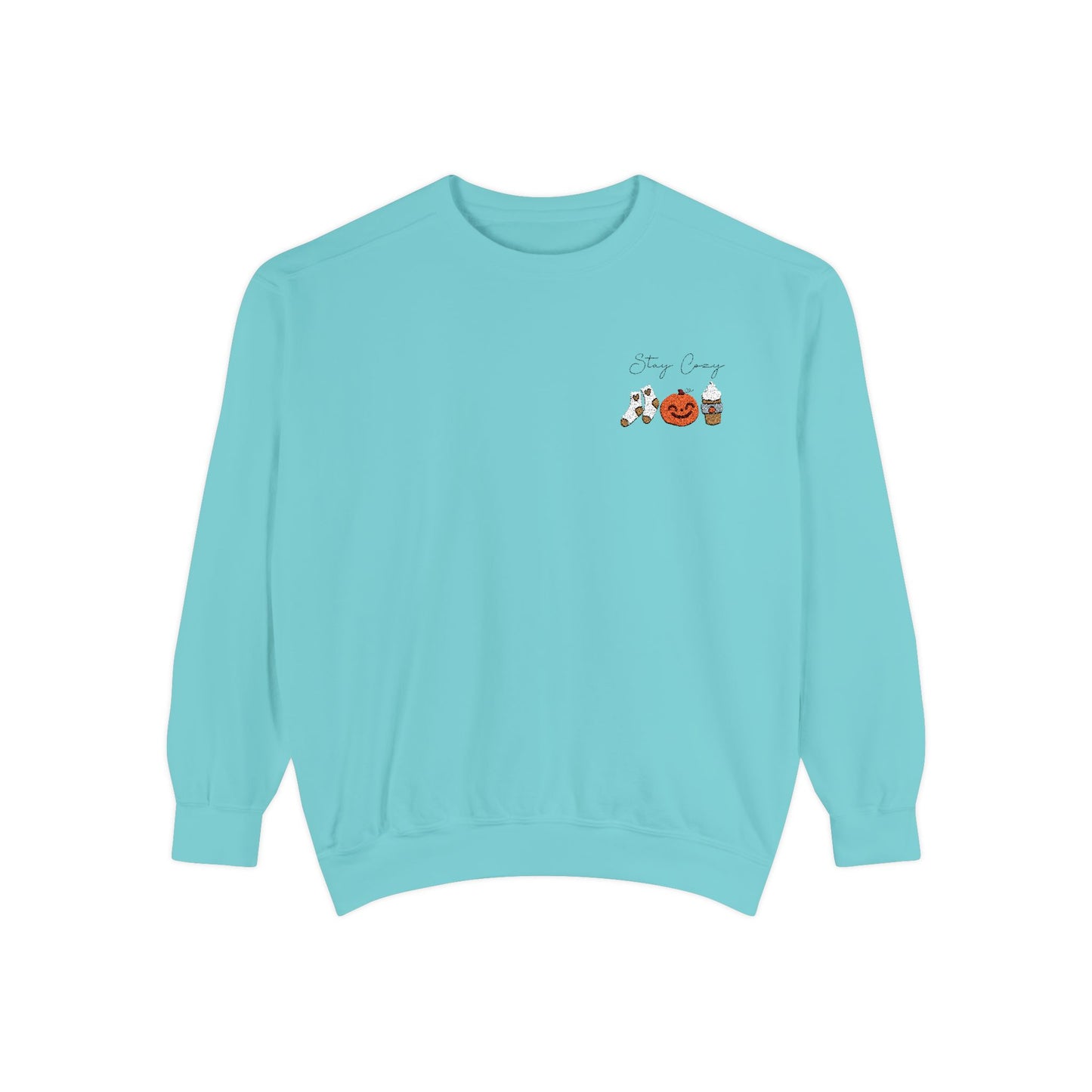Stay Cozy Fall Embroidered Sweatshirt