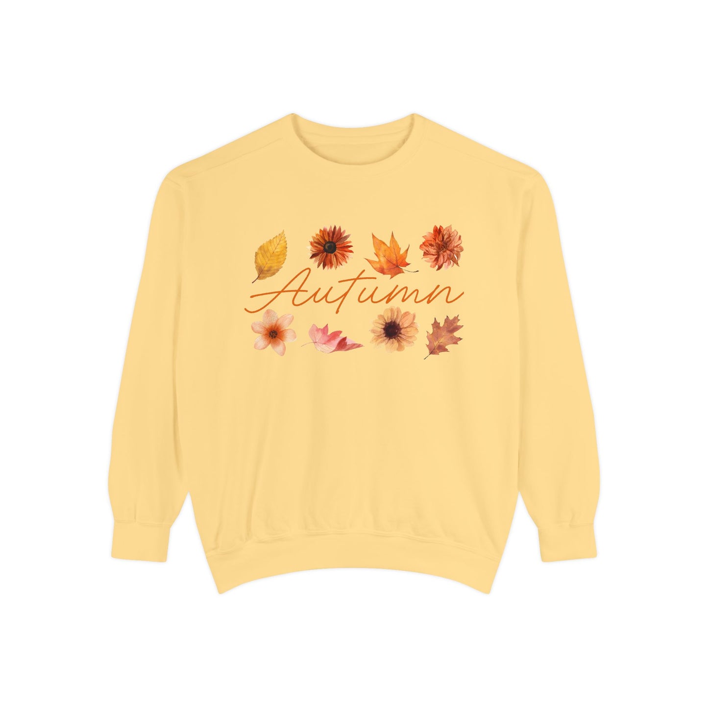 Autumn Floral Unisex Sweatshirt, Cozy Fall Apparel, Perfect for Thanksgiving, Gift Idea for Her or Him, Casual Layering