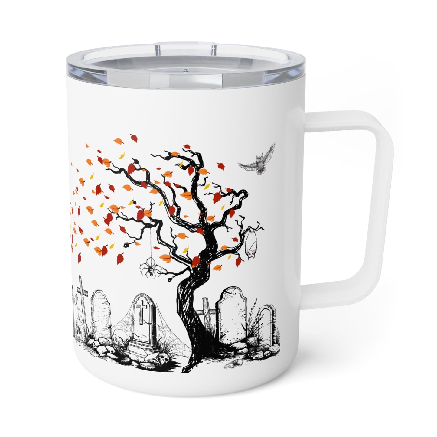Midnight at the Cemetery Coffee Mug - 10oz, Perfect for Fall Celebrations