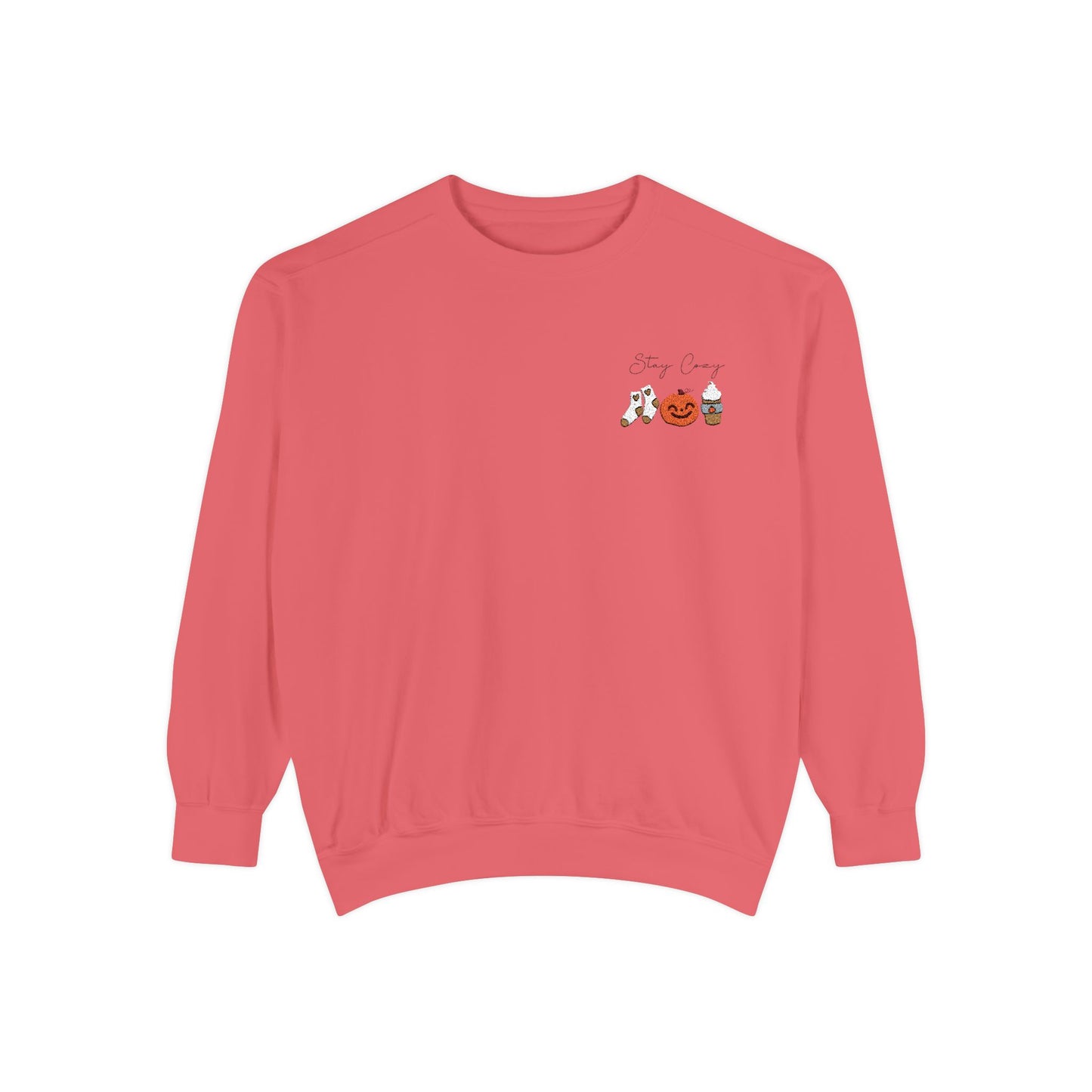 Stay Cozy Fall Embroidered Sweatshirt
