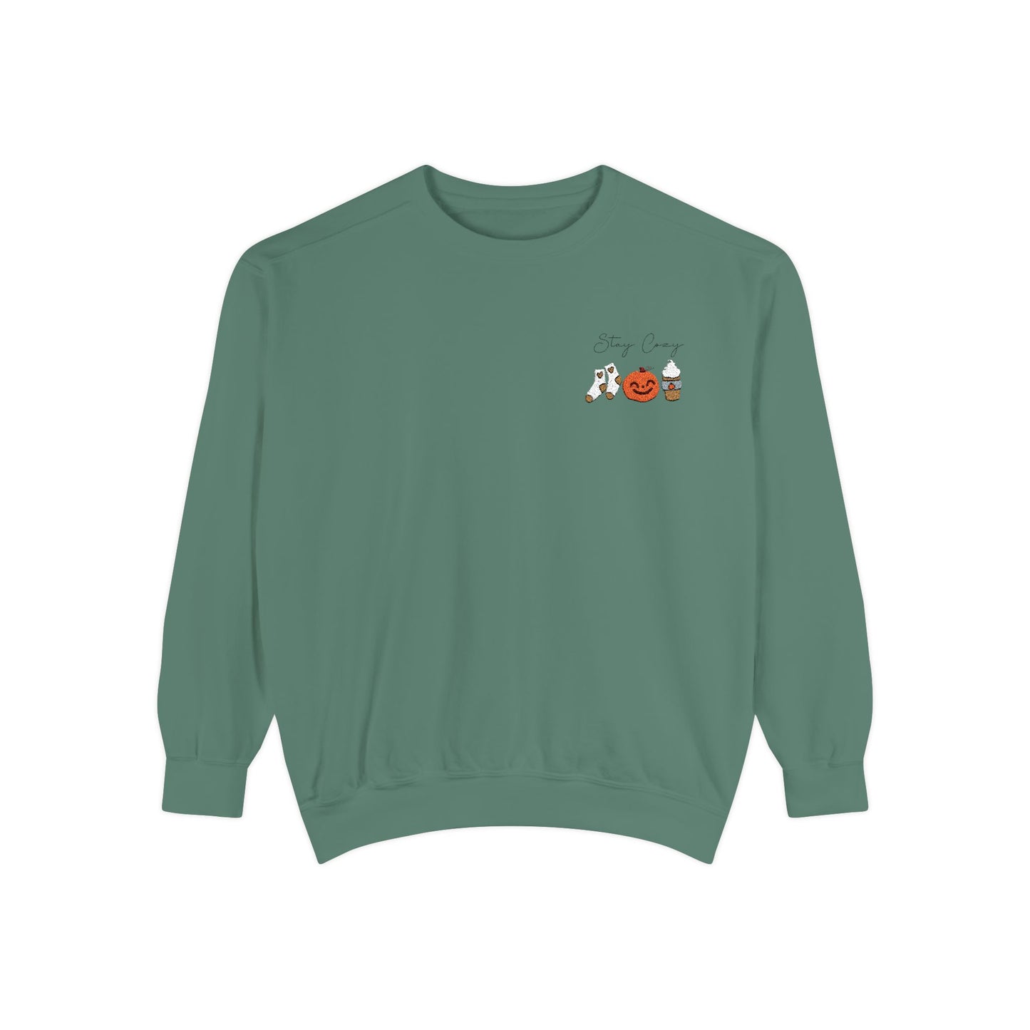 Stay Cozy Fall Embroidered Sweatshirt