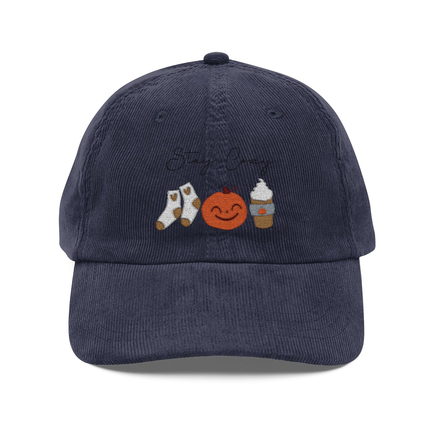 Embroidered Stay Cozy Autumn Vintage Cap