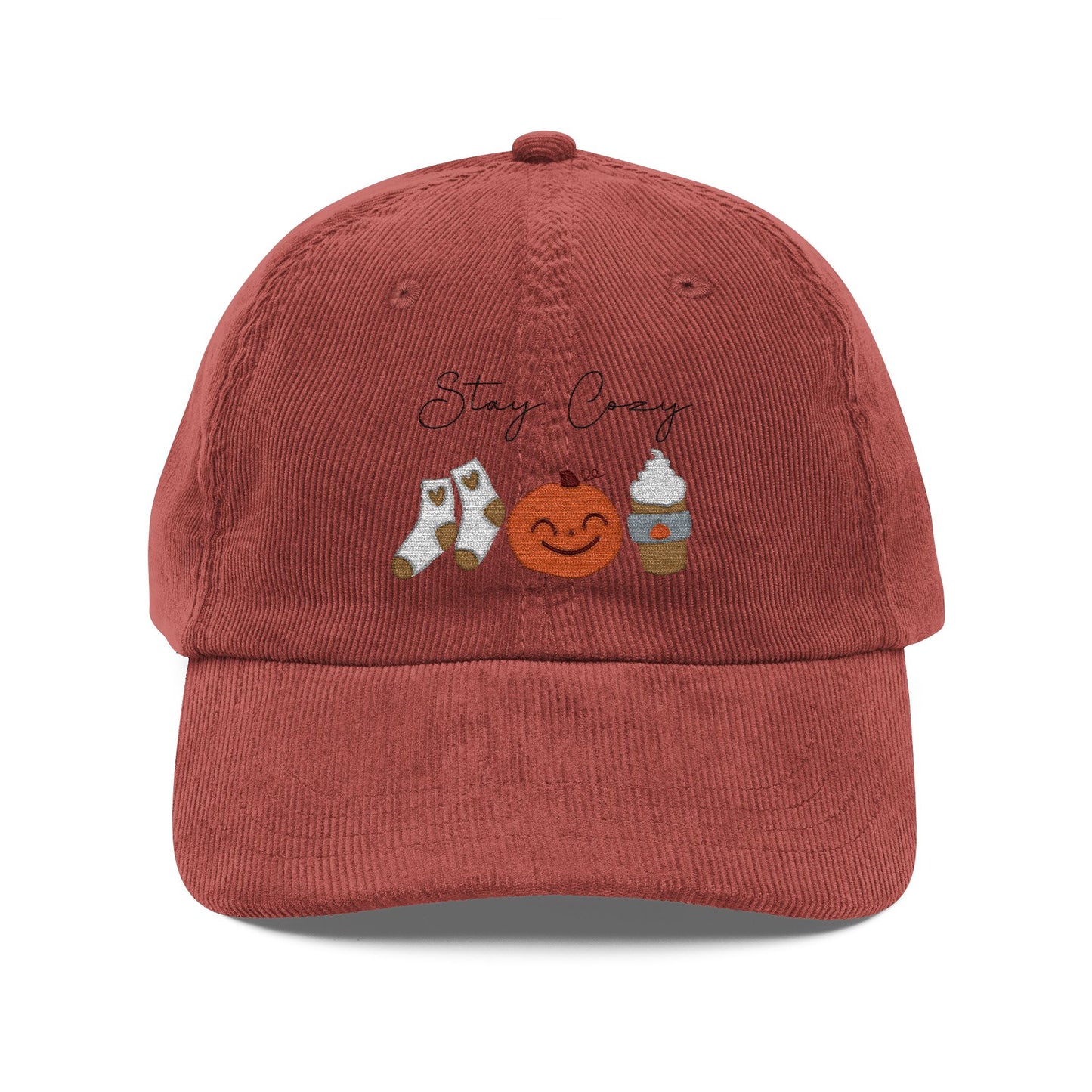 Embroidered Stay Cozy Autumn Vintage Cap