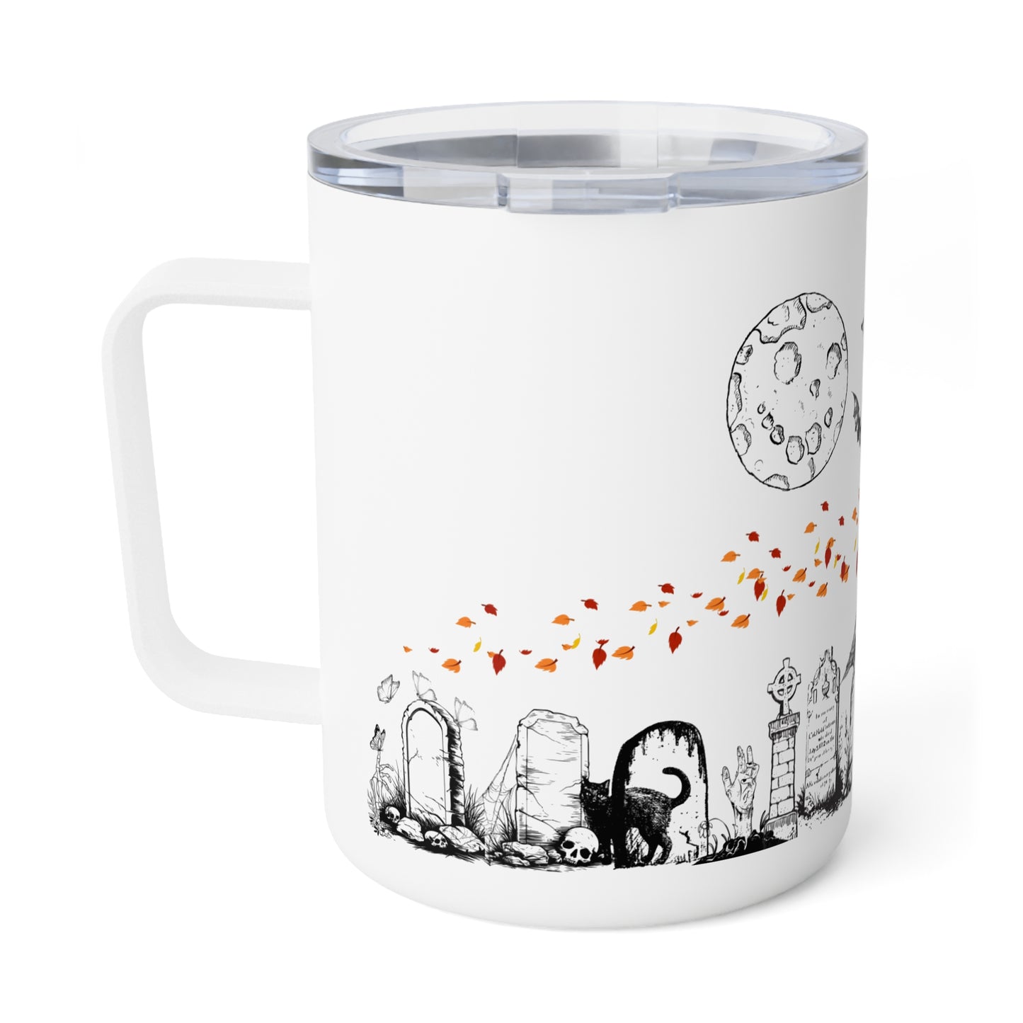Midnight at the Cemetery Coffee Mug - 10oz, Perfect for Fall Celebrations