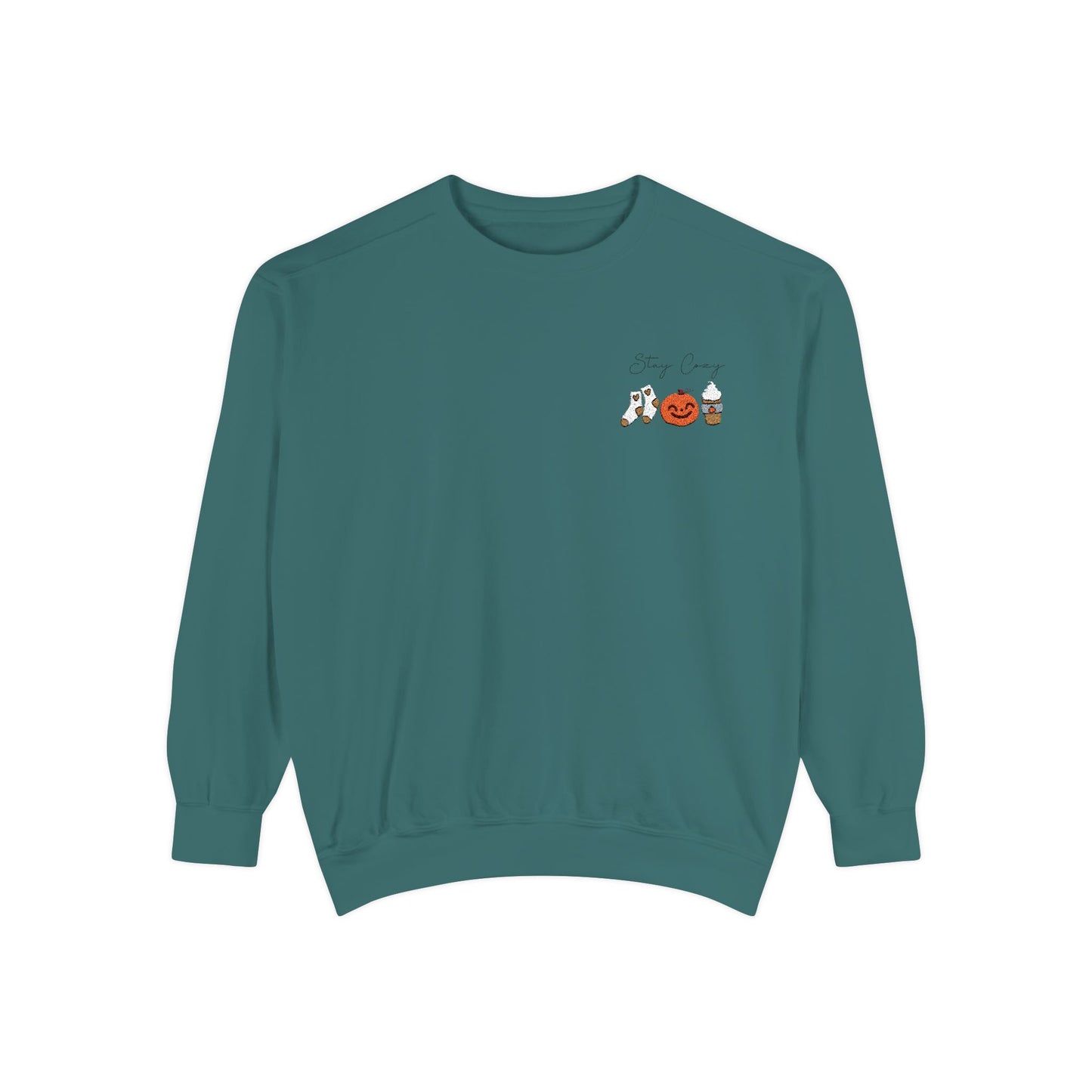 Stay Cozy Fall Embroidered Sweatshirt