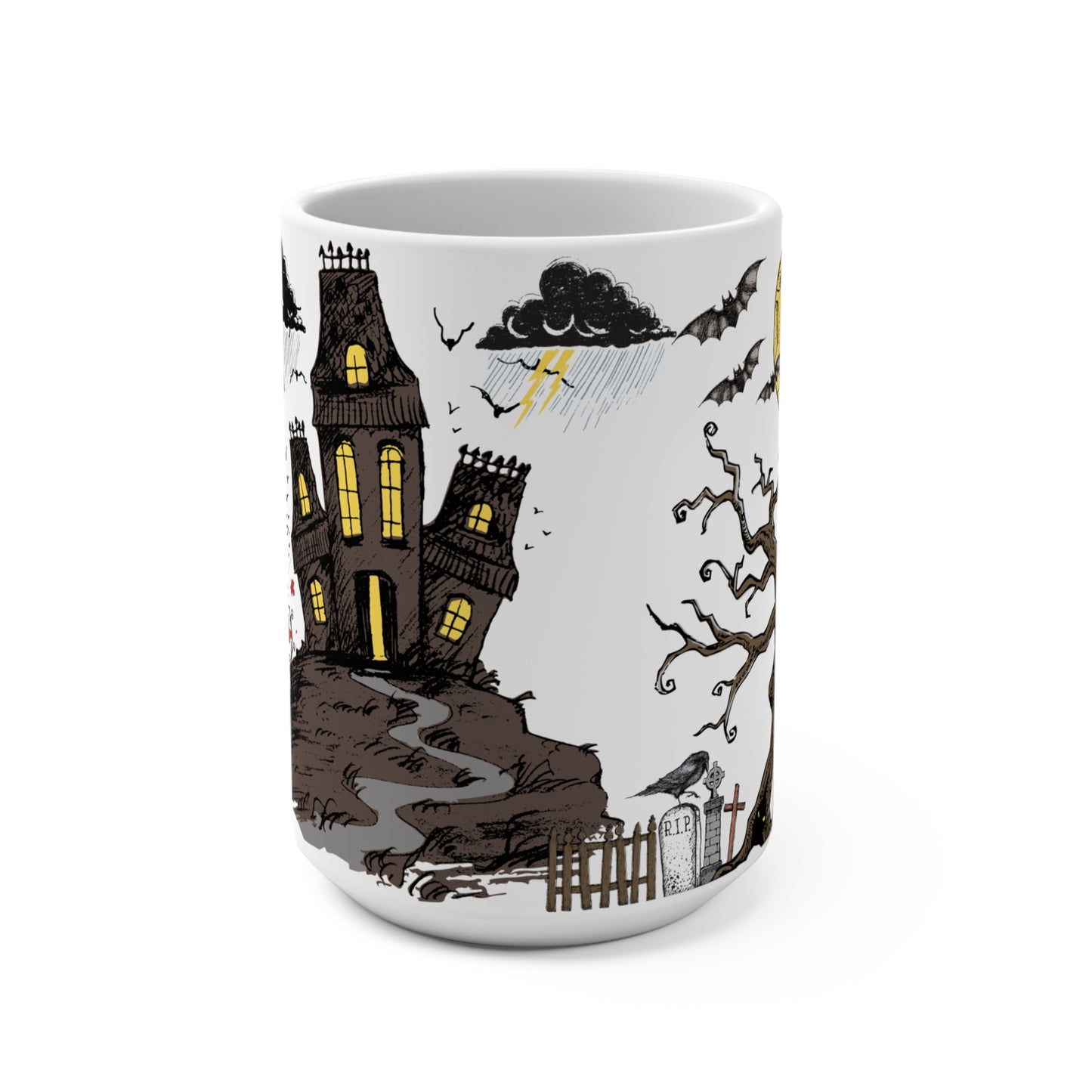 All Hallows Eve Mug - 15oz Spooky Halloween Design