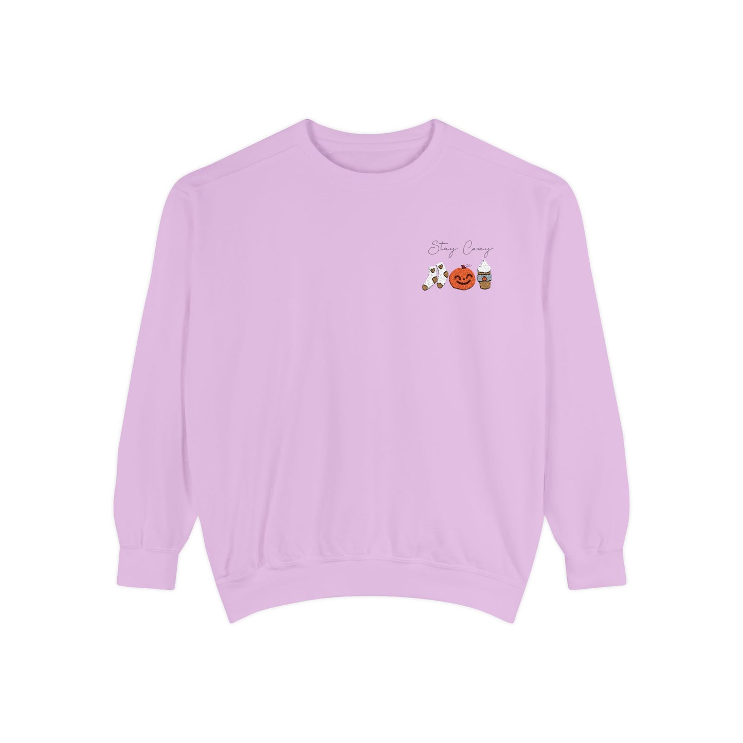 Stay Cozy Fall Embroidered Sweatshirt