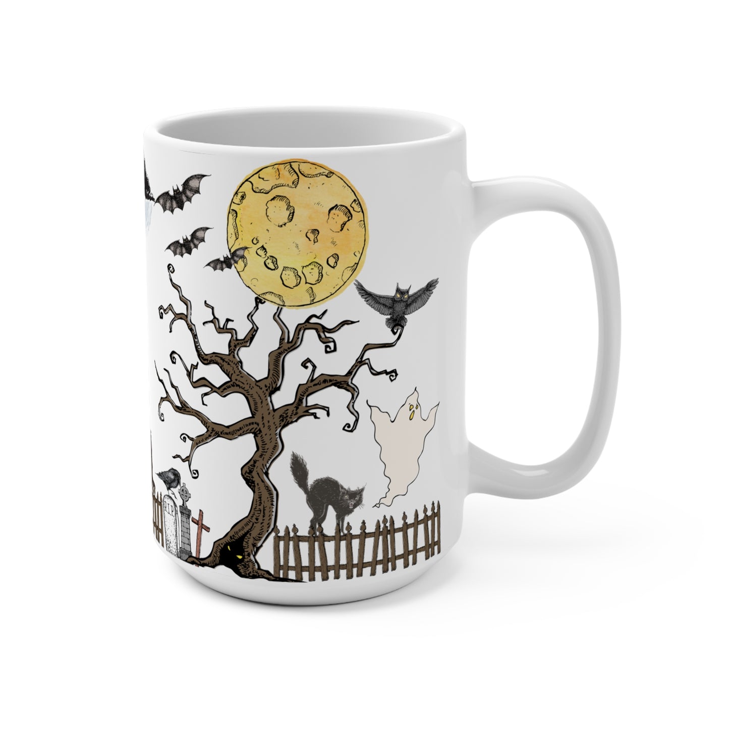 All Hallows Eve Mug - 15oz Spooky Halloween Design