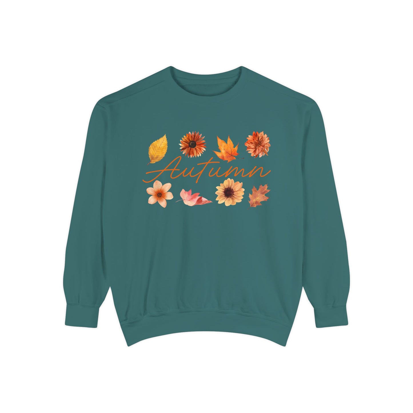 Autumn Floral Unisex Sweatshirt, Cozy Fall Apparel, Perfect for Thanksgiving, Gift Idea for Her or Him, Casual Layering