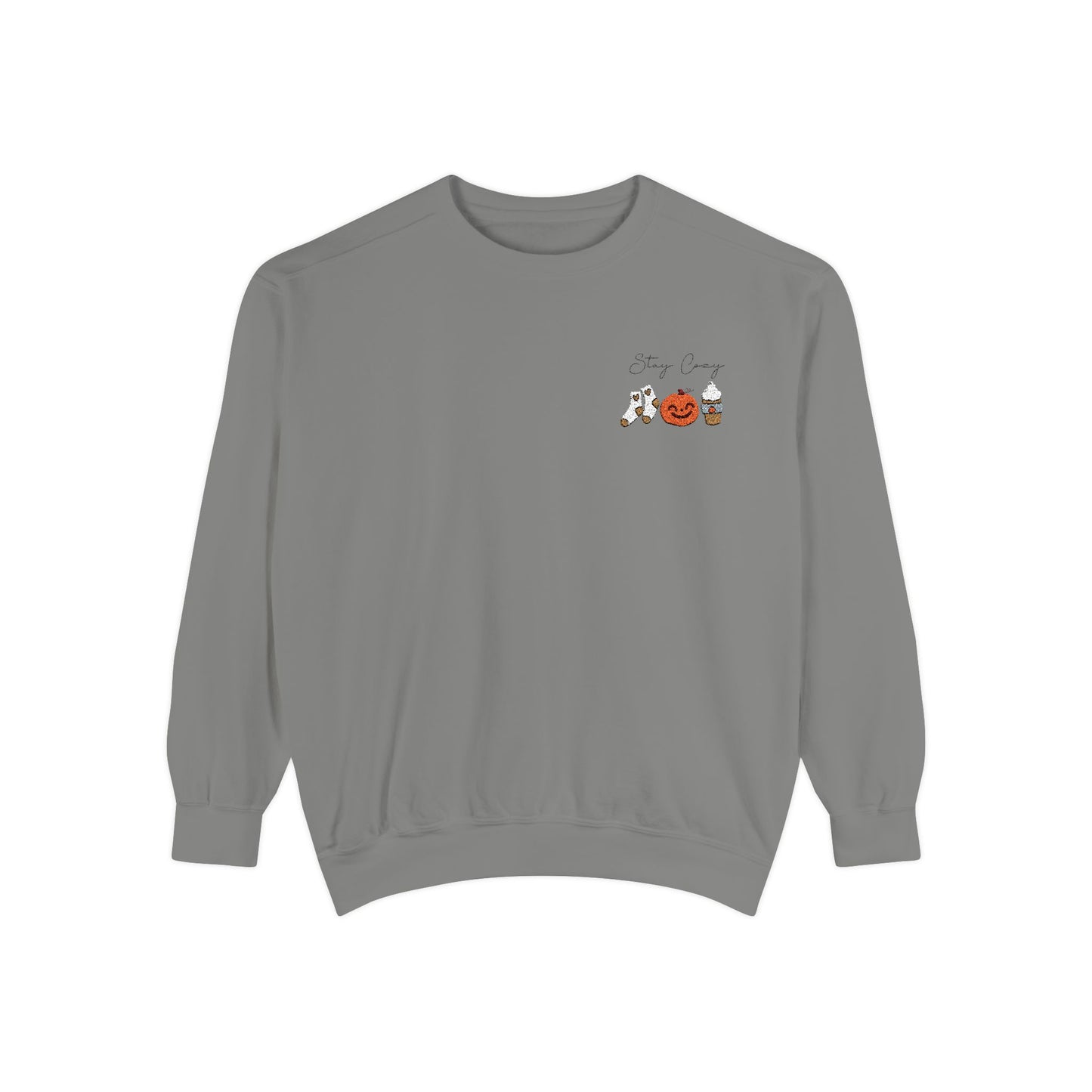 Stay Cozy Fall Embroidered Sweatshirt