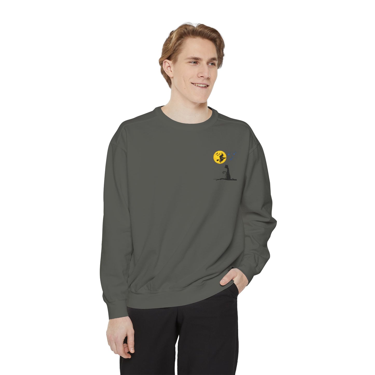 Embroidered Witchy Moonlit Sky Sweatshirt