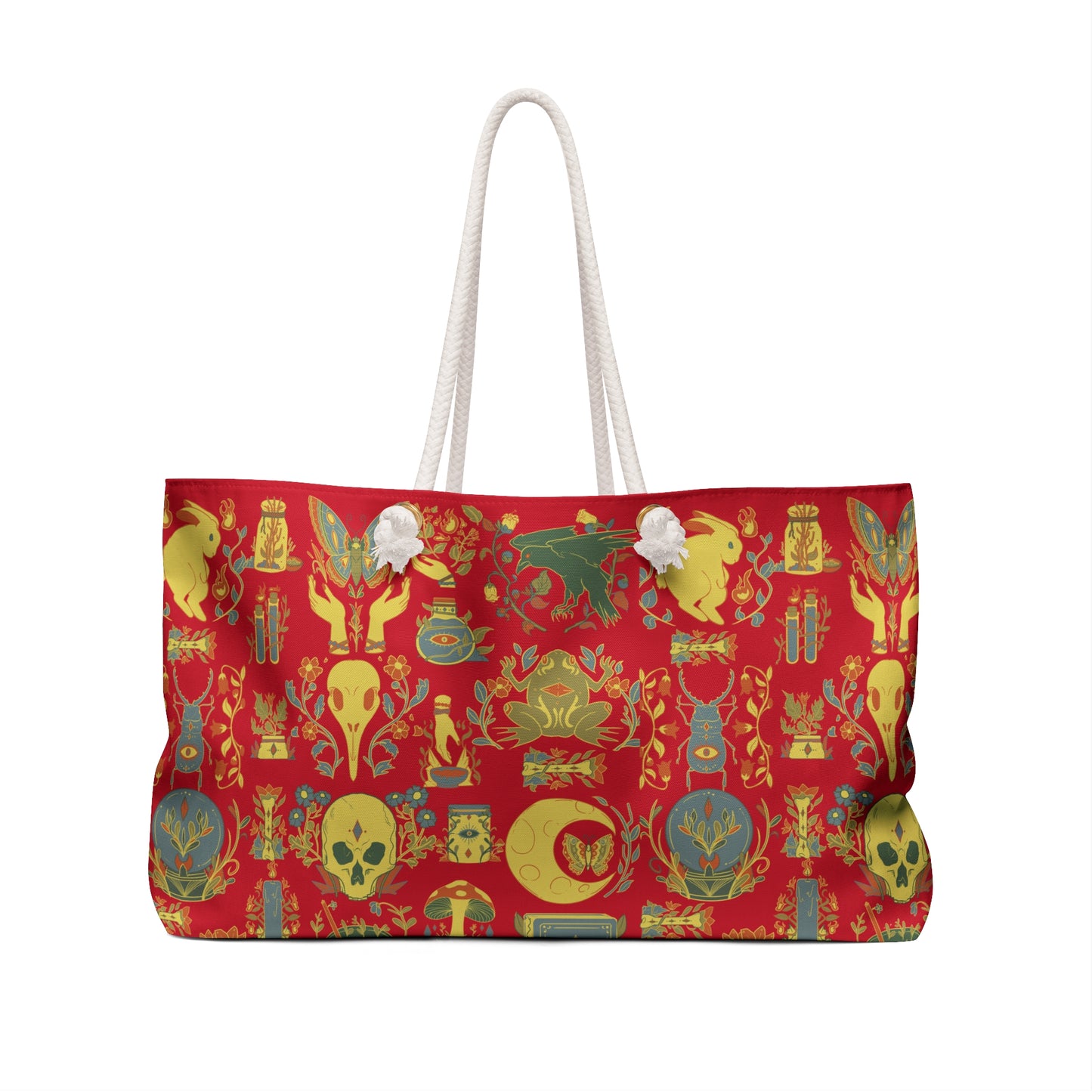 Dark Red Enchanted Alchemy Weekender Bag