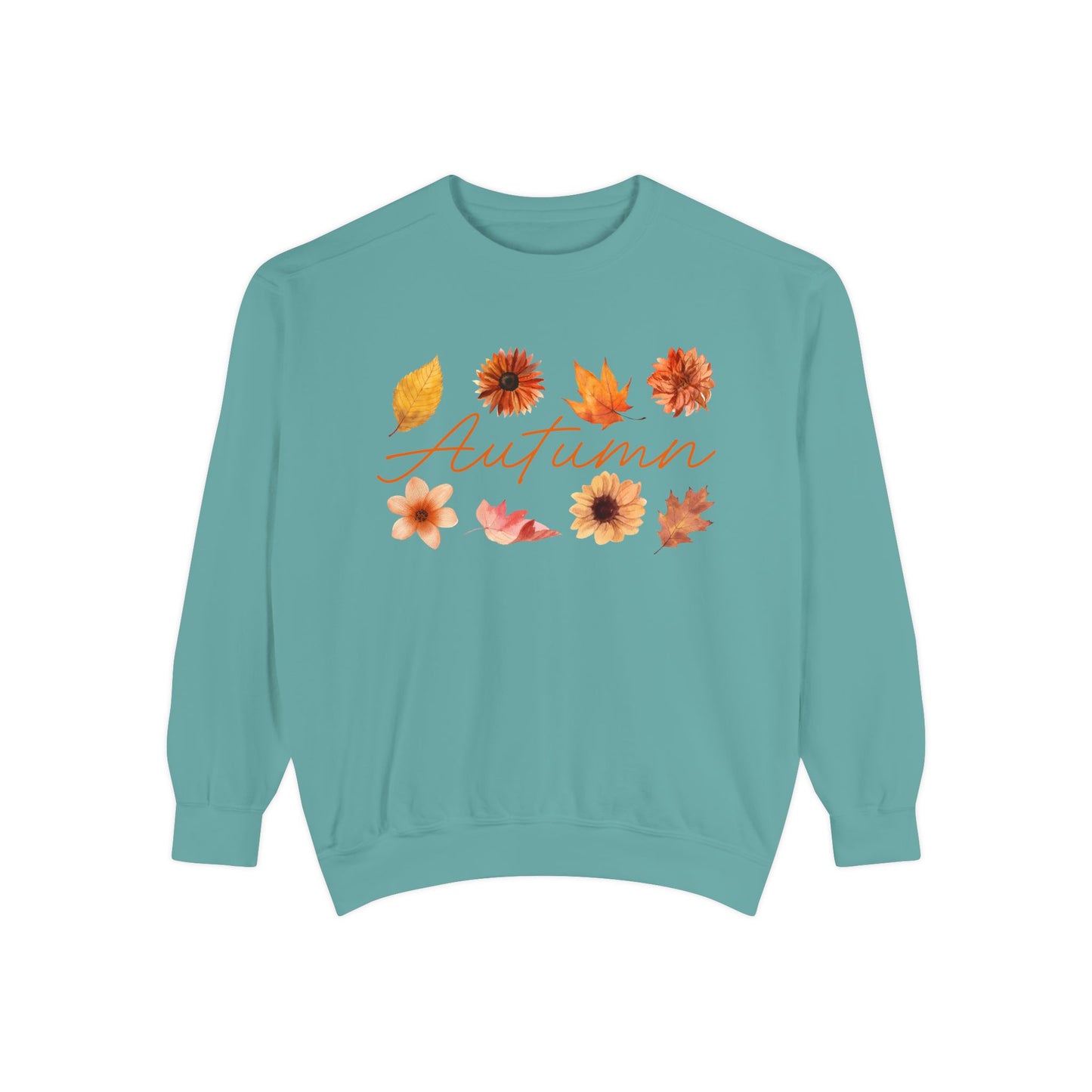 Autumn Floral Unisex Sweatshirt, Cozy Fall Apparel, Perfect for Thanksgiving, Gift Idea for Her or Him, Casual Layering