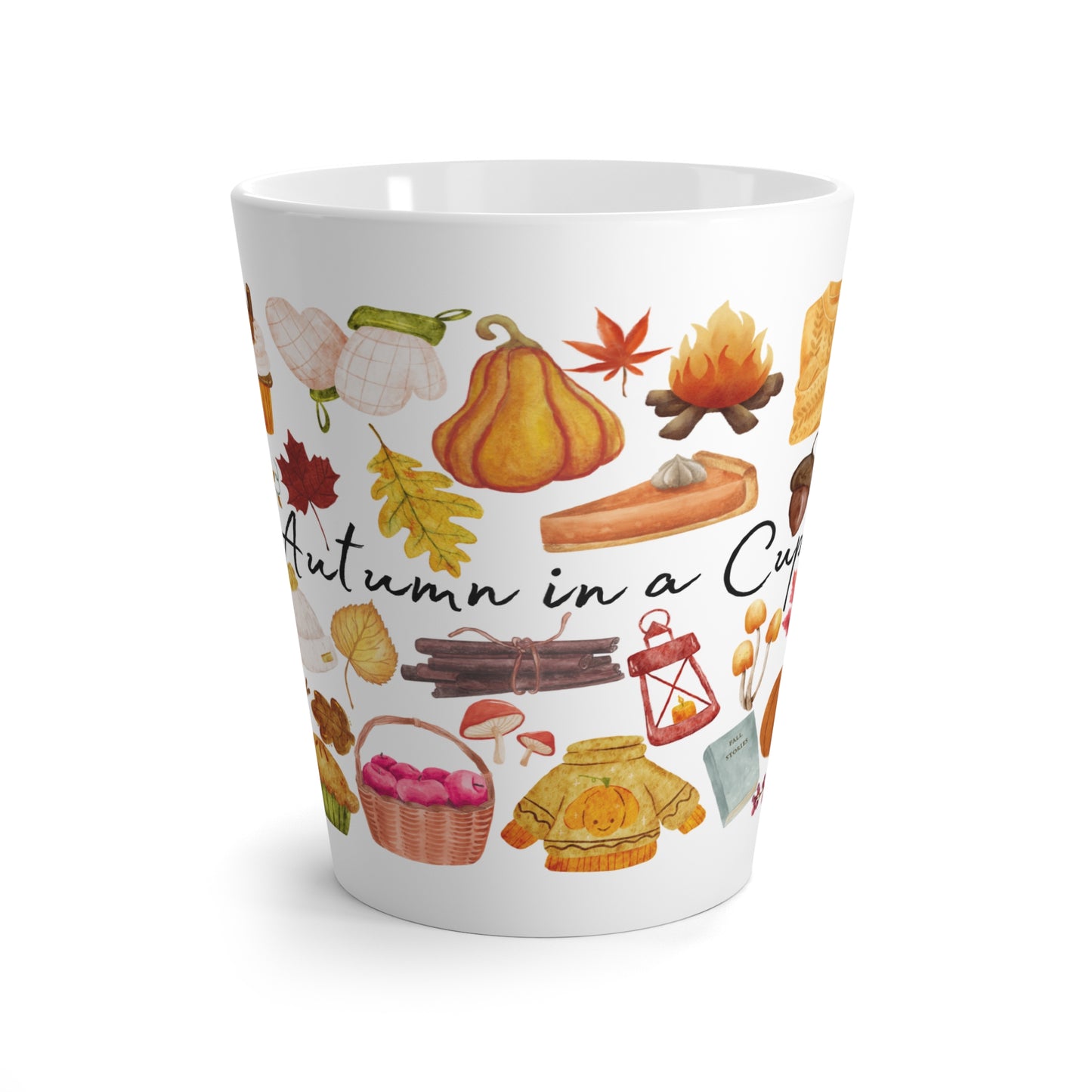 Autumn in a Cup Latte Mug - Cozy Fall Vibes for Hot Beverages