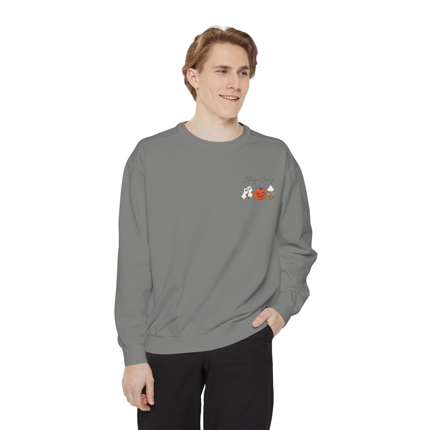Stay Cozy Fall Embroidered Sweatshirt