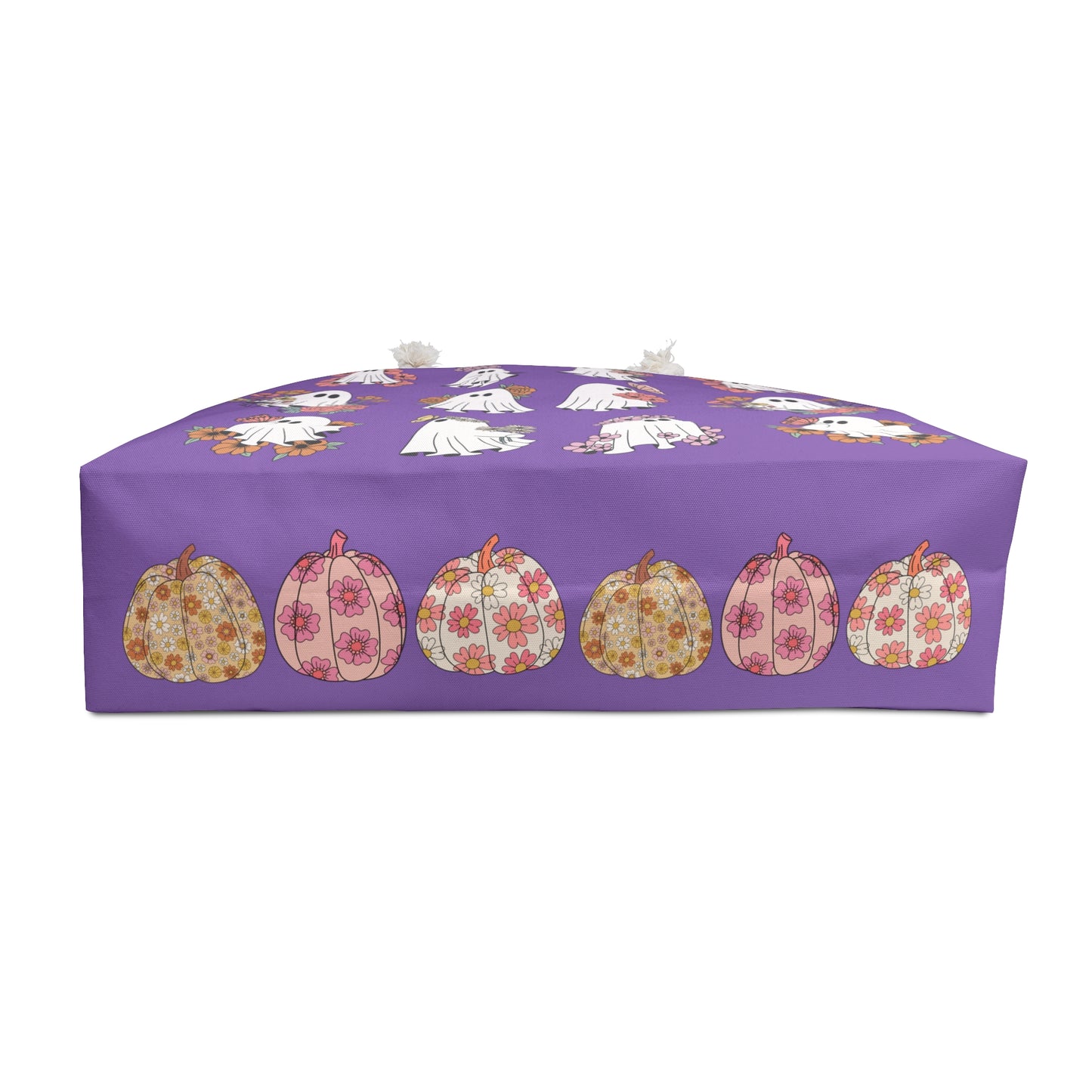 Ghostly Floral Weekender Bag - Perfect for Travel & Halloween