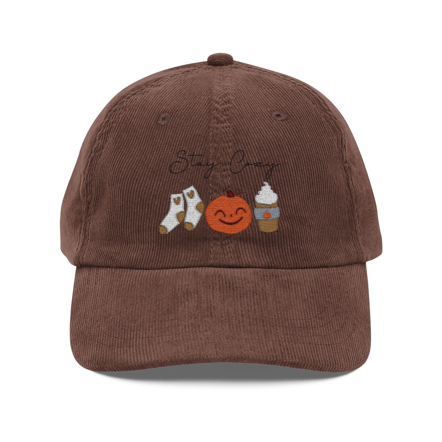 Embroidered Stay Cozy Autumn Vintage Cap