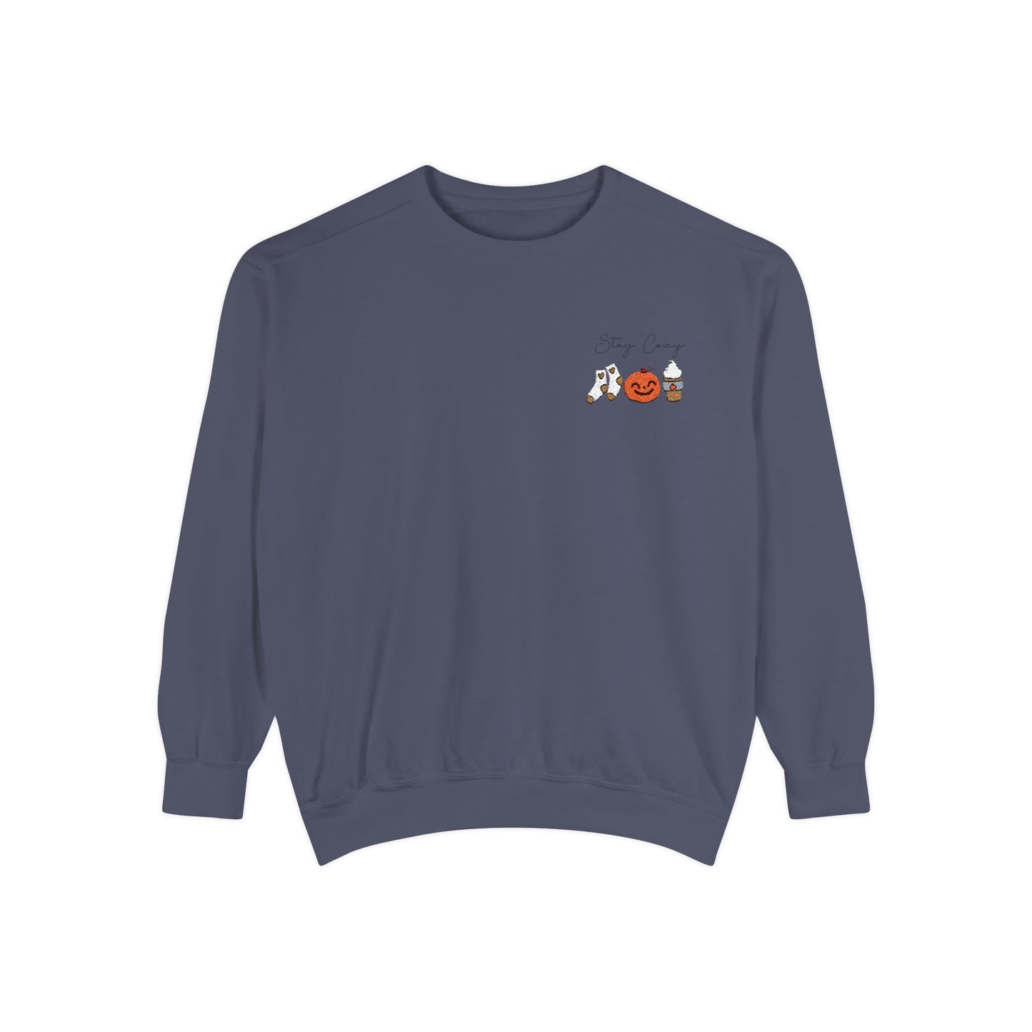 Stay Cozy Fall Embroidered Sweatshirt