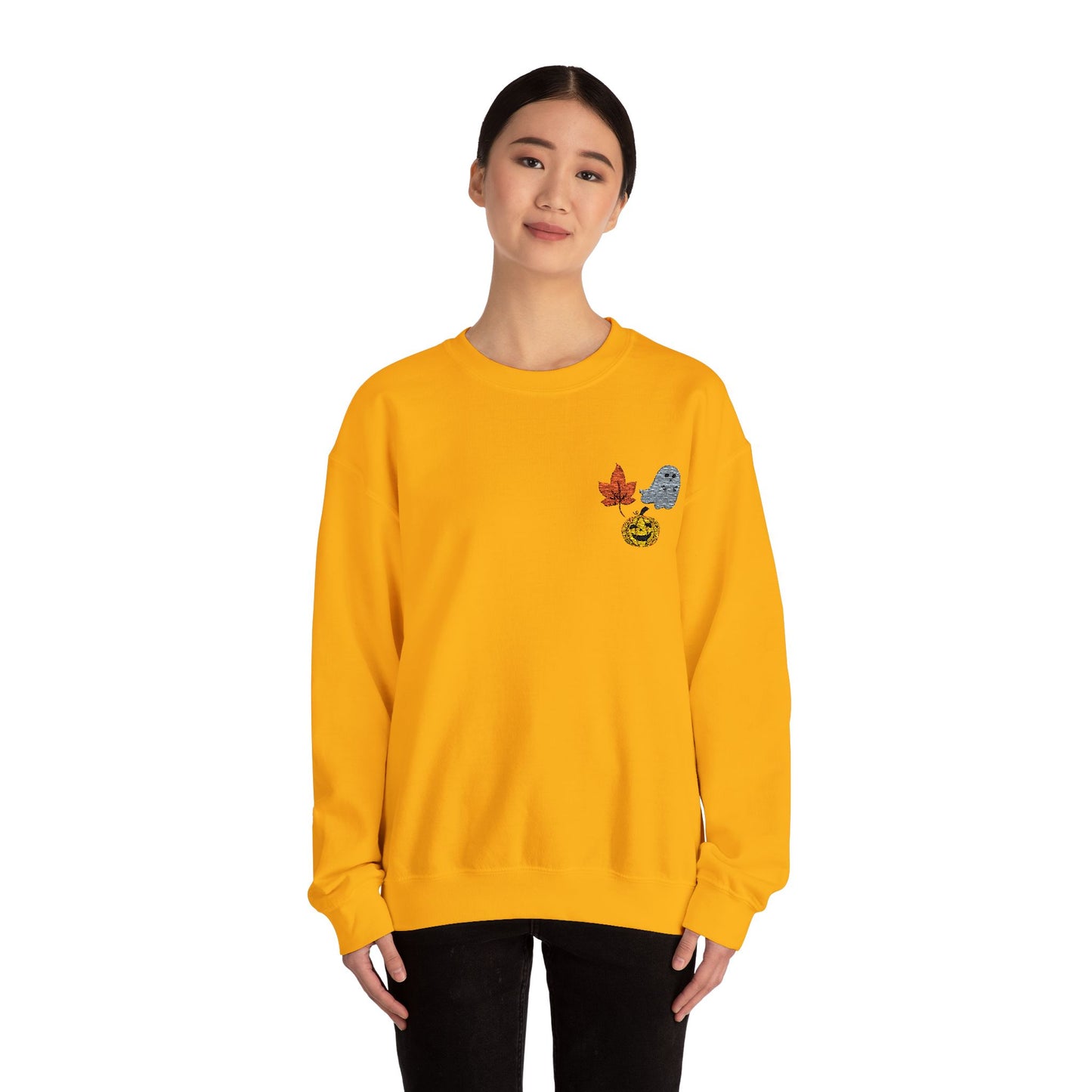 Embroidered Fall Vibes Crewneck Sweatshirt
