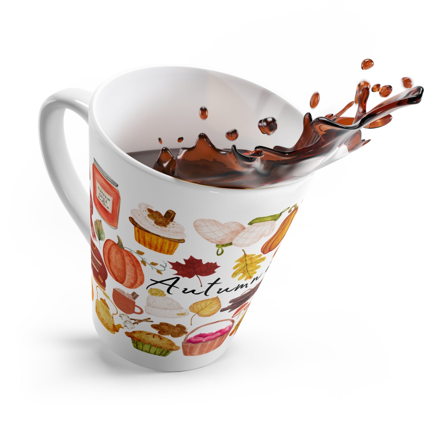 Autumn in a Cup Latte Mug - Cozy Fall Vibes for Hot Beverages