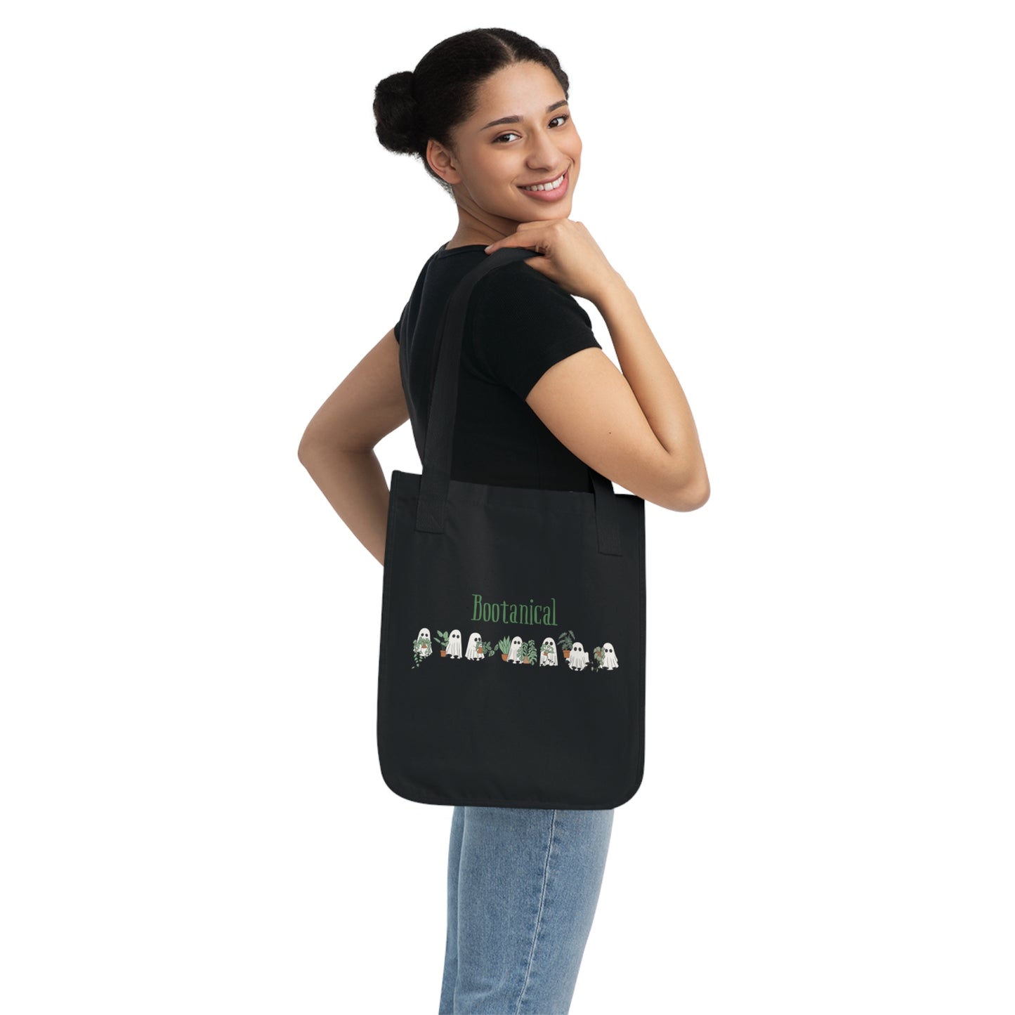 Bootanical Organic Canvas Tote Bag- A Spooky and Sustainable Carry All