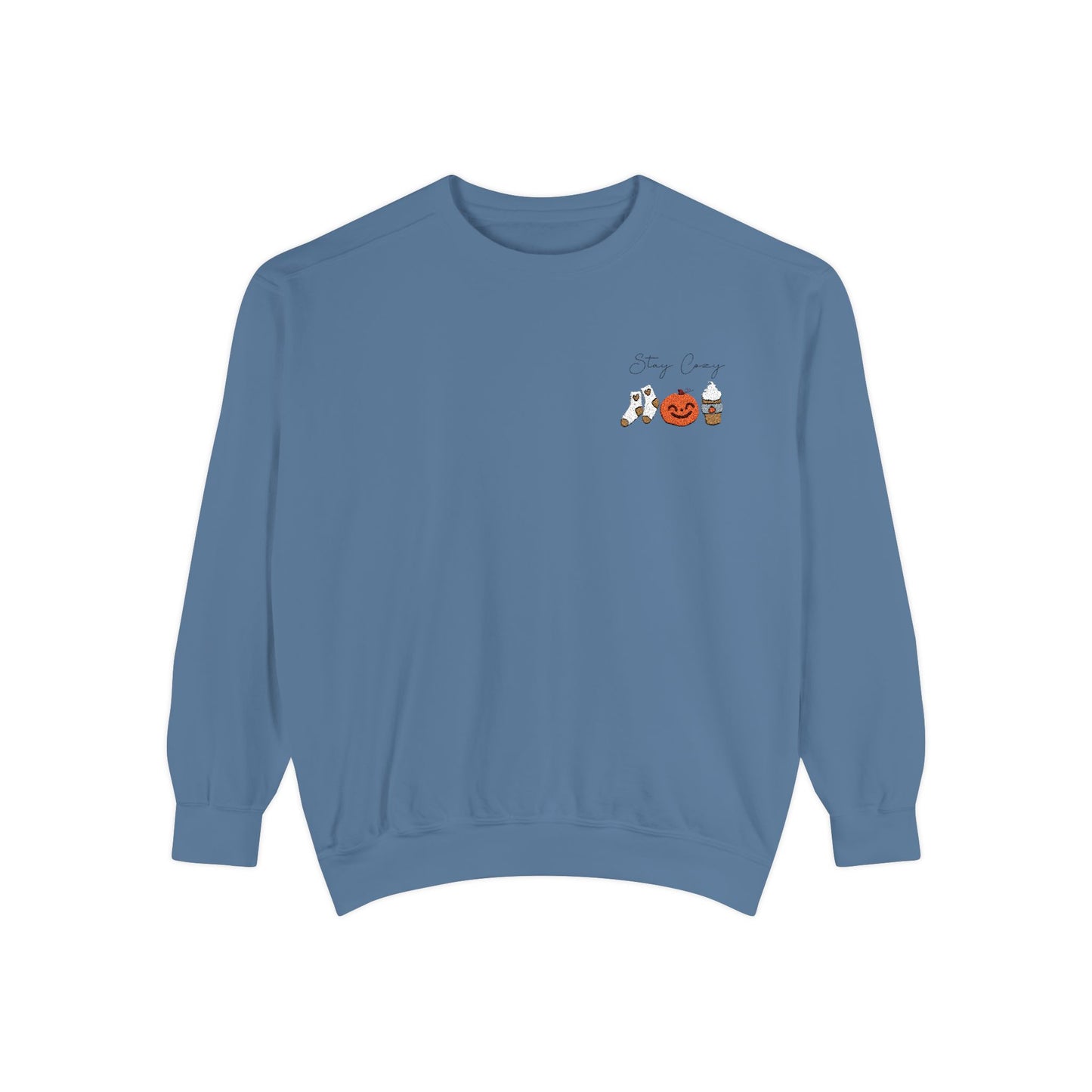 Stay Cozy Fall Embroidered Sweatshirt