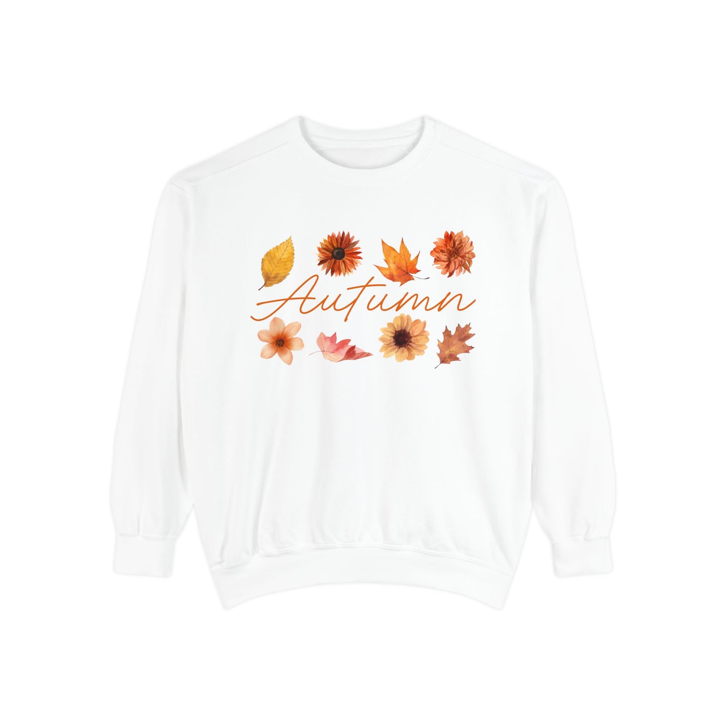 Autumn Floral Unisex Sweatshirt, Cozy Fall Apparel, Perfect for Thanksgiving, Gift Idea for Her or Him, Casual Layering