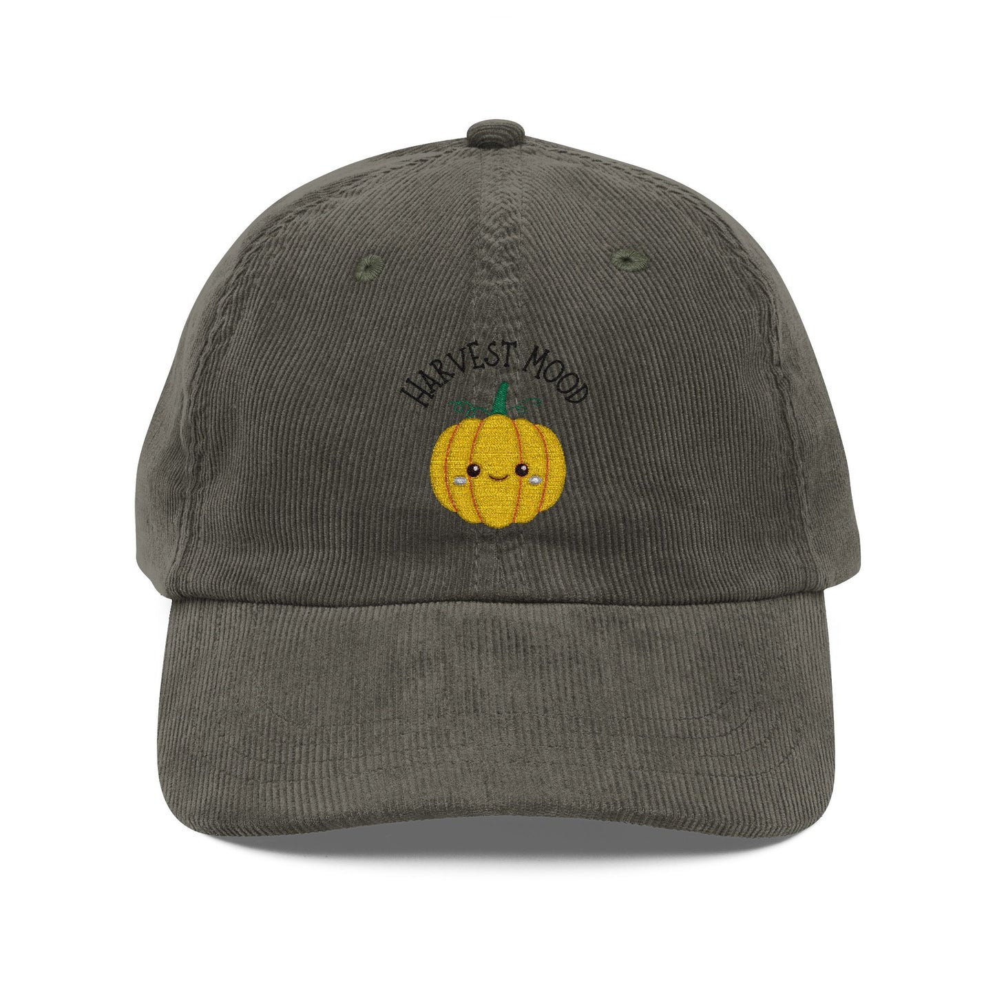 Embroidered Corduroy Cap