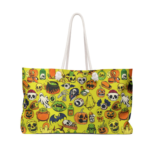 Yellow Monster Mash Oversized Tote