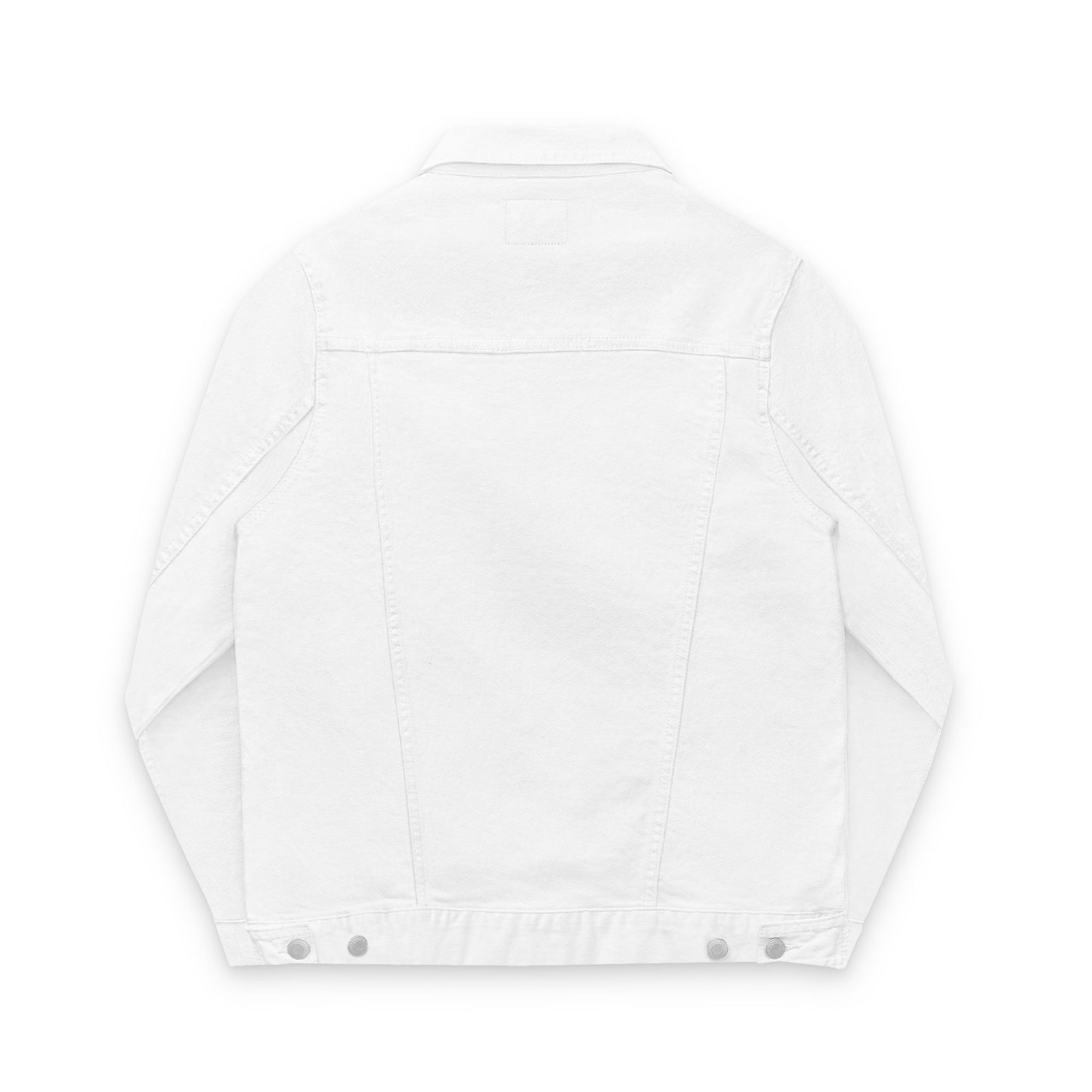 Denim Jacket - Autumn Ghost Boo Embroidered Unisex Outerwear