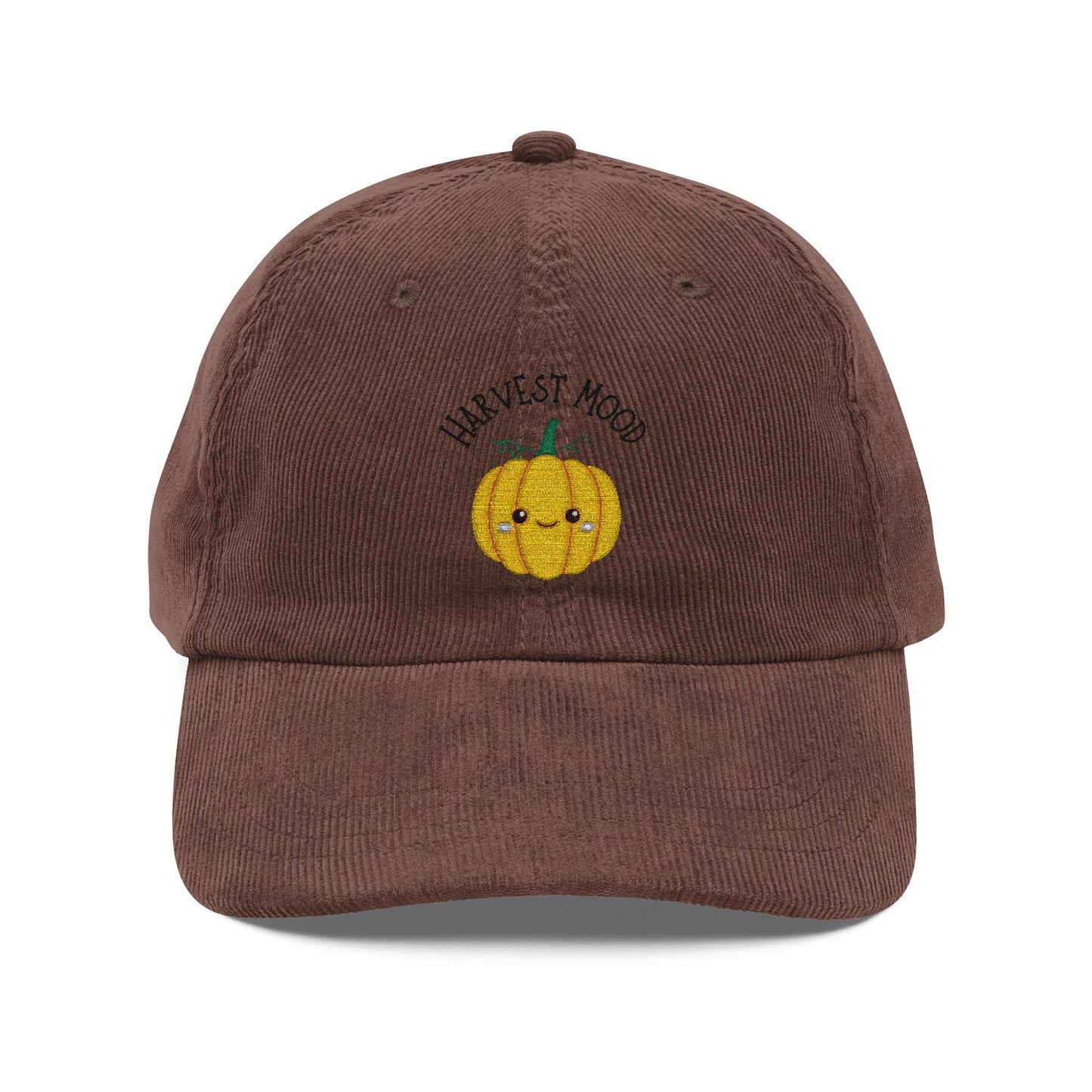 Embroidered Corduroy Cap