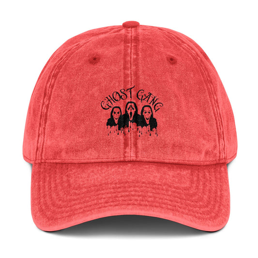 Ghost Gang Vintage Embroidered Cap- Spooky Style all Year round