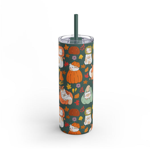 Cozy Fall Cat - Tumbler