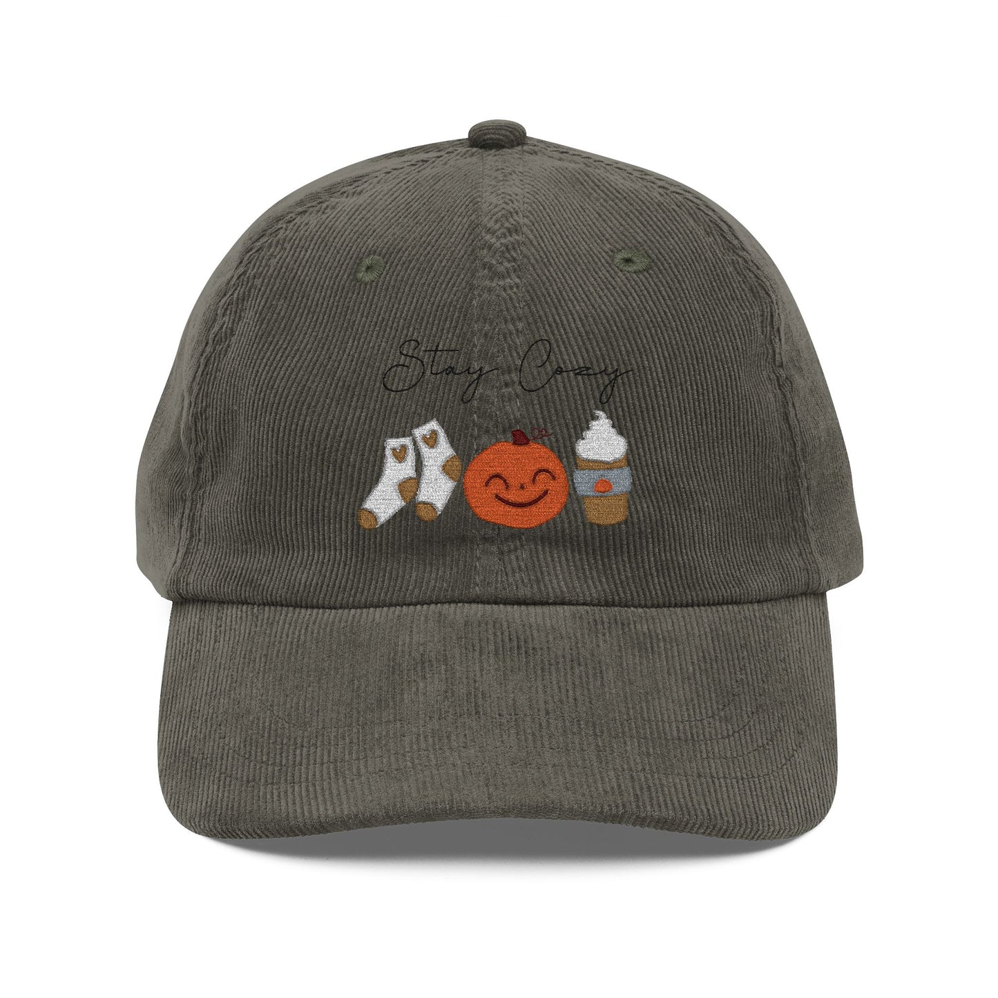 Embroidered Stay Cozy Autumn Vintage Cap