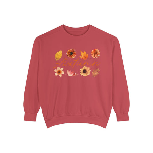 Autumn Floral Unisex Sweatshirt, Cozy Fall Apparel, Perfect for Thanksgiving, Gift Idea for Her or Him, Casual Layering