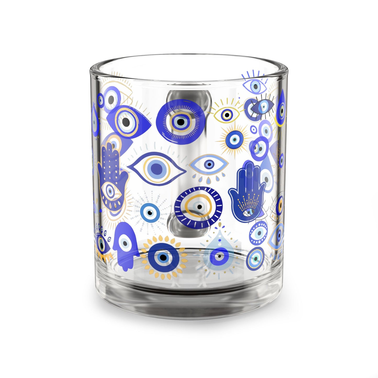 Evil Eye Glass Mug, 10oz